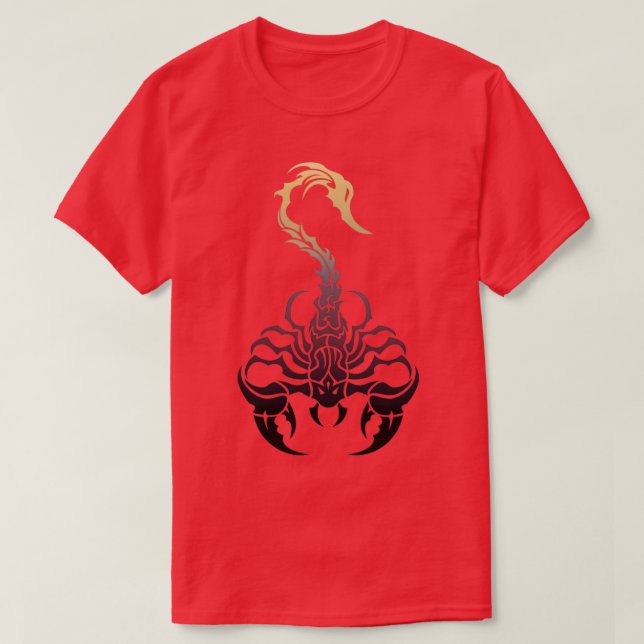 Scorpio Animal Tribal Scorpion zodiac- tecken celt T Shirt (Design framsida)