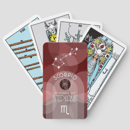 Scorpio Anpassningsbar Birthday - Zodiac - Modern  Casinokort