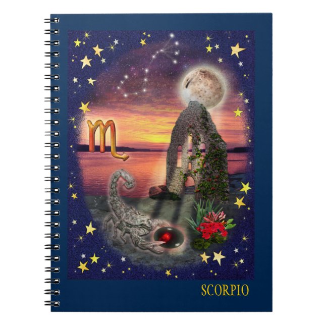 Scorpio Anteckningsbok Med Spiral (Framsidan)