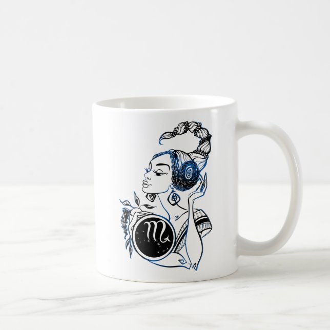 Scorpio Art Deco Dam Kaffemugg (Höger)