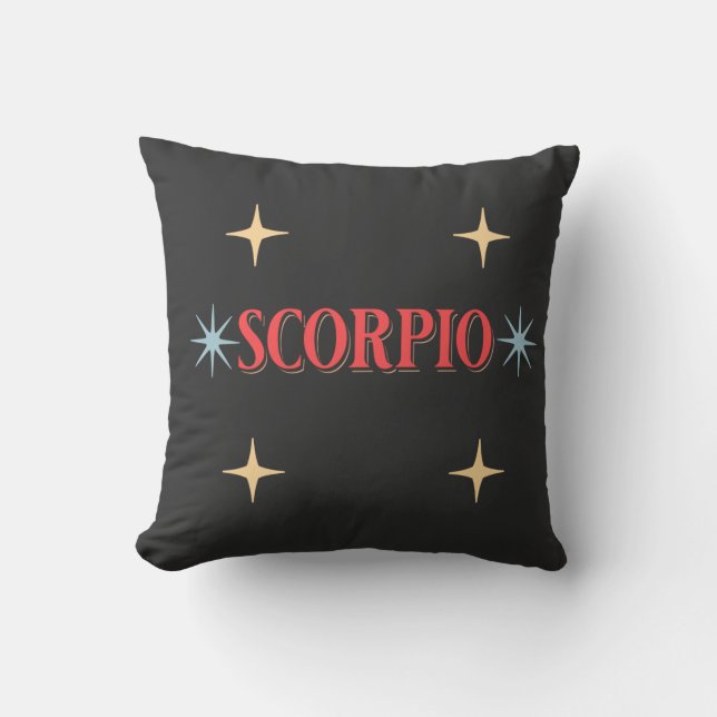 Scorpio Astrological Sign Kudde (Framsida)