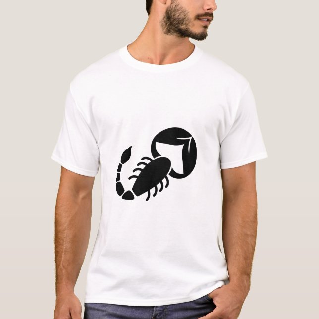 Scorpio Astrological Symbol Sign 4 T Shirt (Framsida)