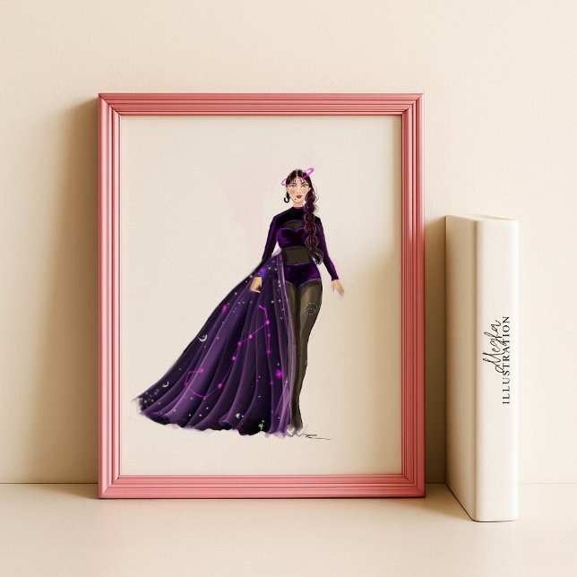 Scorpio Astrology Art | Celestial Zodiac Illustrat Poster (Skapare uppladdad)