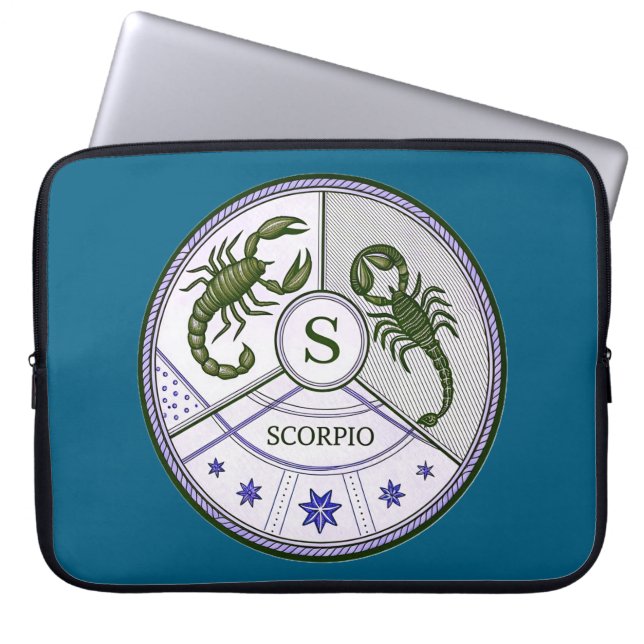 Scorpio Astrology Laptop Fodral (Framsidan)