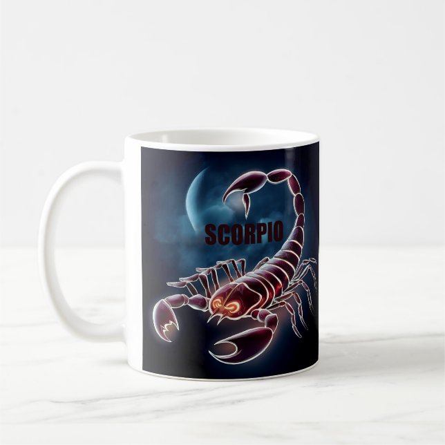 Scorpio astrology-tecken kaffemugg (Vänster)