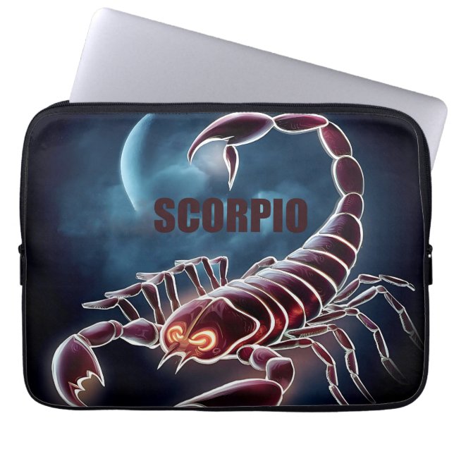 Scorpio astrology-tecken laptop fodral (Framsidan)