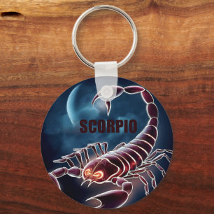 Scorpio astrology-tecken nyckelring
