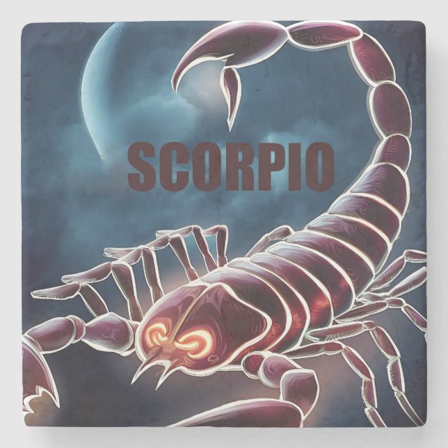 Scorpio astrology-tecken stenunderlägg (Framsidan)