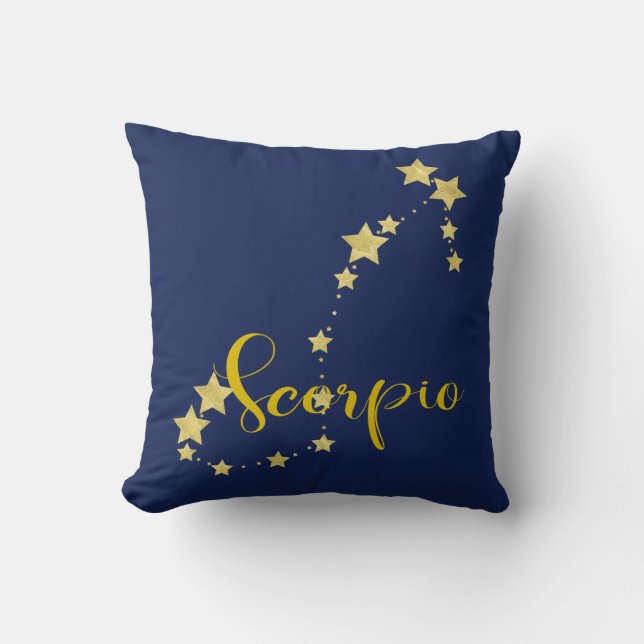 Scorpio Astrology with Constellation of Stars Kudde (Framsida)