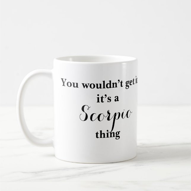 Scorpio Astrology Zodiac Funny Mug Kaffemugg (Vänster)