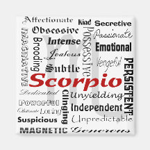 Scorpio Astrology Zodiac Horoscope Collage Mönster