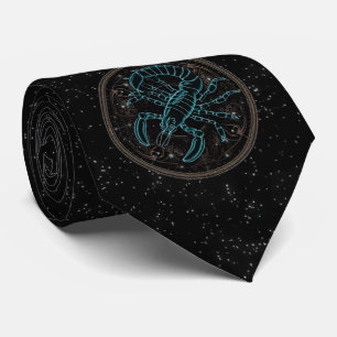 Scorpio Astrology Zodiac Neck Tie Slips