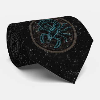 Scorpio Astrology Zodiac Neck Tie Slips