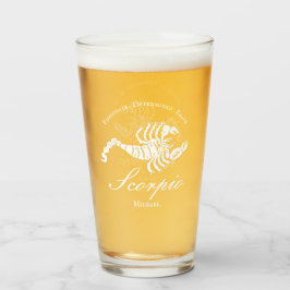 Scorpio Astrology Zodiac Personality Black Anpassn Glaskopp