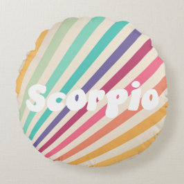 Scorpio Astrology Zodiac Rund Kudde