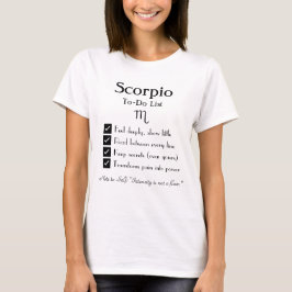 Scorpio - Att göra-lista T Shirt