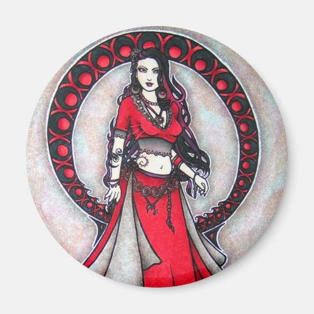 Scorpio Belly Dancer Magnet (Framsidan)