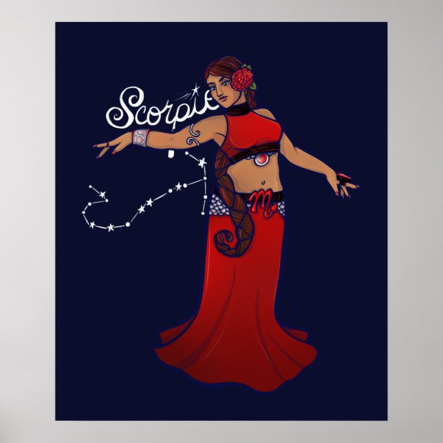 Scorpio Belly Dancer Poster (Framsidan)