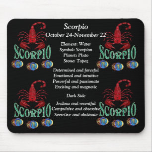 Scorpio Birth Sign Zodiac Mouse Pad Musmatta