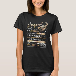 Scorpio Birthday Astrology Zodiac Sign Horoscope T Shirt
