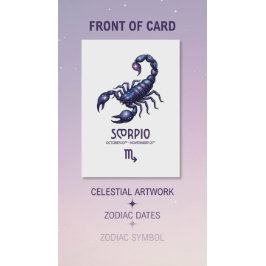 Scorpio Birthday Card Helgkort