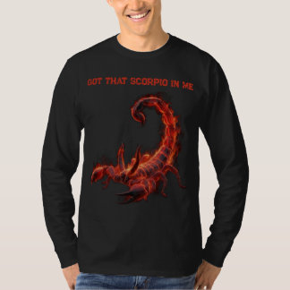 Scorpio Birthday Gift | Zodiac | Fiery Scorpion T Shirt