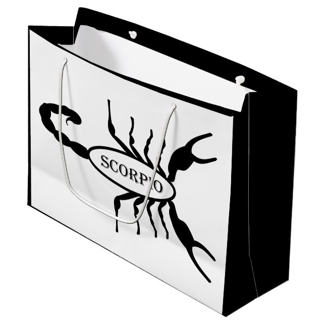 Scorpio Black Scorpion Stjärntecken (Framsidan Vinklad)