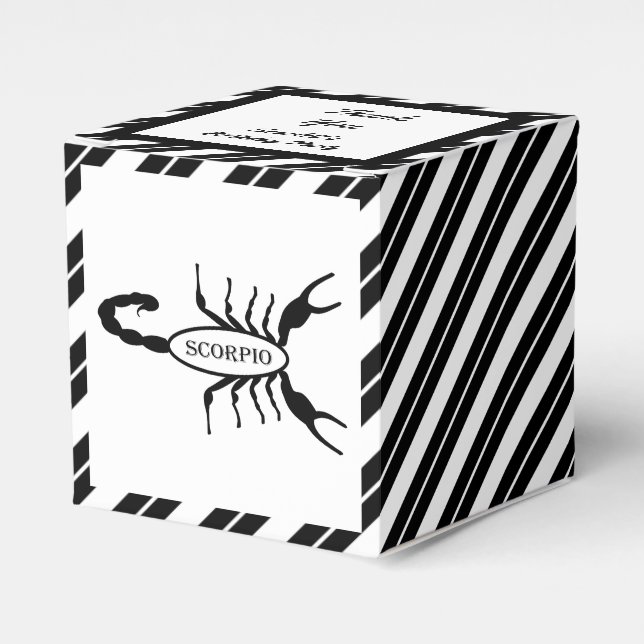 Scorpio Black Scorpion Stjärntecken Anpassningsbar Presentaskar (Framsidan Sidan)