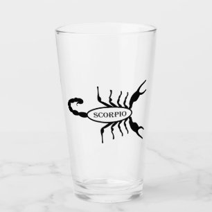 Scorpio Black Scorpion Stjärntecken Glaskopp