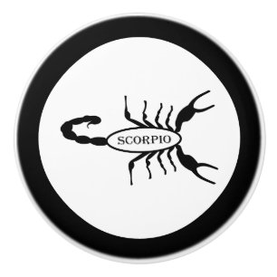 Scorpio Black Scorpion Stjärntecken Knopp