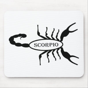Scorpio Black Scorpion Stjärntecken Musmatta