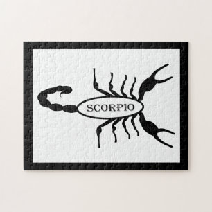 Scorpio Black Scorpion Stjärntecken Pussel