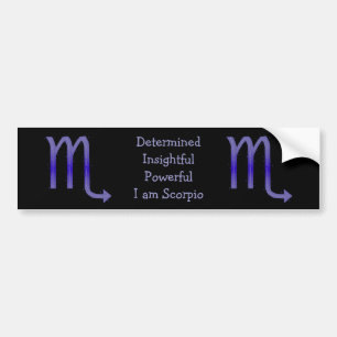 Scorpio Bumper Sticker Bildekal