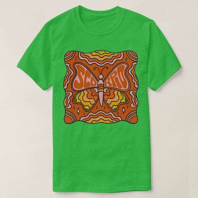 Scorpio Butterfly T Shirt (Design framsida)