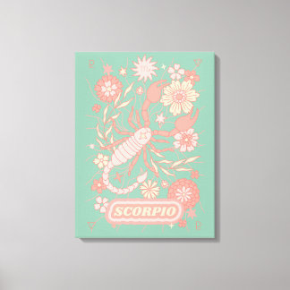Scorpio Celestial Zodiac Pastel Dreams Wall Arts Canvastryck