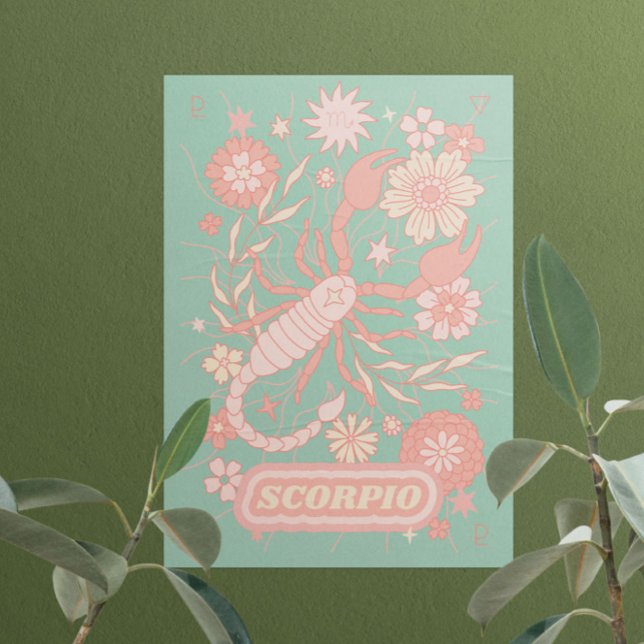 Scorpio Celestial Zodiac Pastel Dreams Wall Arts Poster (Skapare uppladdad)