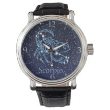 Scorpio Constellation and Zodiac Sign med stjärnor