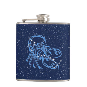 Scorpio Constellation and Zodiac Sign med stjärnor Fickplunta