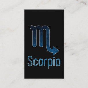 Scorpio Constellation - Galaxy Visitkort