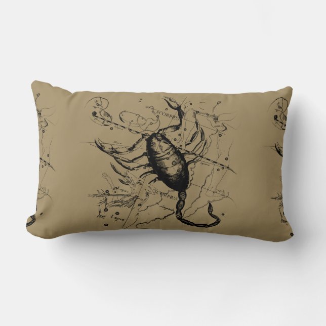 Scorpio Constellation Hevelius 1690 Classic Lumbarkudde (Framsida)