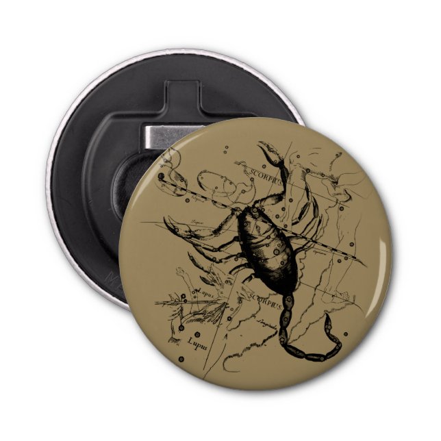 Scorpio Constellation Hevelius 1690 Decor Flasköppnare (Framsidan)