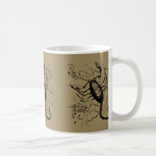 Scorpio Constellation Hevelius 1690 Engraving Kaffemugg