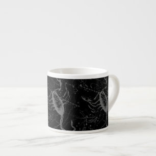 Scorpio Constellation Hevelius 1690 Vintage Black Espressomugg