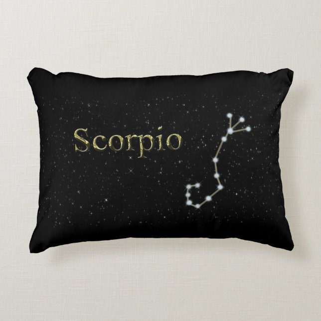 Scorpio Constellation Pillow Prydnadskudde (Framsidan)