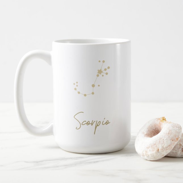 Scorpio Constellation Zodiac Kaffemugg (Med munk)