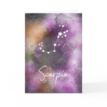 Scorpio Constellation Zodiac Lila Galaxy