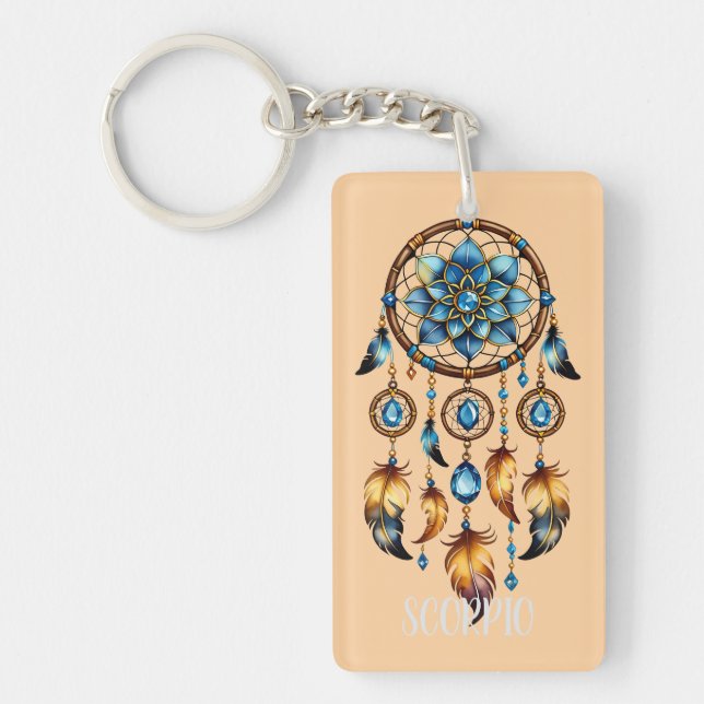 Scorpio Dreamcatcher Nyckelring (Framsidan)