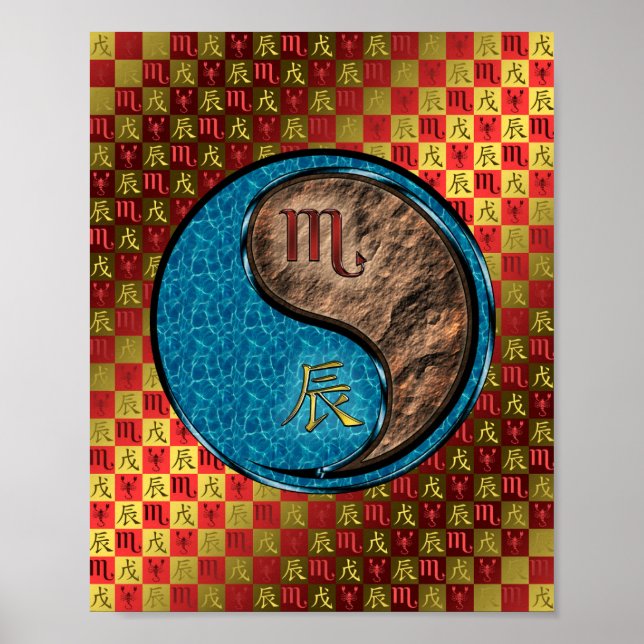Scorpio & Earth Dragon Poster (Framsidan)