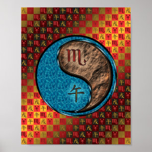 Scorpio & Earth Horse Poster