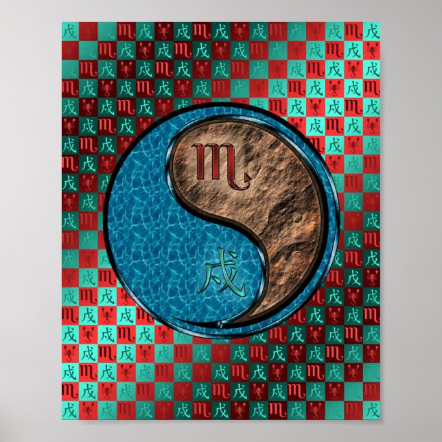 Scorpio & Earth Hund Poster (Framsidan)